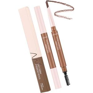 Double-Head Wenkbrauw Pen Met Borstel Wenkbrauw Pen Sneldrogende Wenkbrauw Potlood Contouring Voor Vrouw Potlood Met Borstel Double-head Brow Voor Meisje