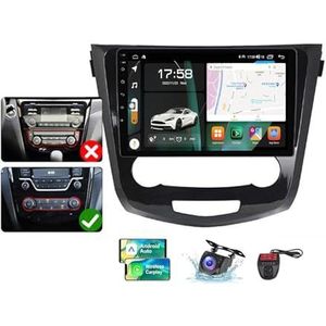 Android 13 Dubbel DIN autoradio voor Nissan X-Trail/Qashqai J11 2013-2022-GPS Navi | Gratis achteruitrijcamera| 9 inch Scherm met Carplay Android Auto/FM RDS DAB/BT/SWC/DSP Stereo(B,NF-7)