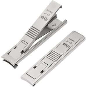 Nippes Solingen reisnagelknipper, incl. lederen etui, roestvrij staal, 8 cm, mat, 123R