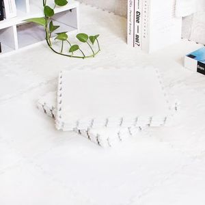 Zeyeo 36 Stuks 0,4 Inch Dikke Pluche Schuim In Elkaar Grijpende Vierkante Puzzeltapijt - Snijdbare, Antislipmatten Voor Thuis- En Commercieel Gebruik(Beige)