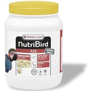 VERSELE-LAGA - NutriBird A19 - Handopfokvoer voor jonge vogels Papegaaien - Ara's, grijze roodstaart, edelpapegaaien - Energie - 800g