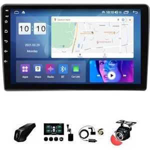 BOJONTN 22,9 cm (9 inch) Android 12 Autoradio 2 DIN voor Opel Astra H 2004-2014 met achteruitrijcamera, stuurwielbediening, Bluetooth, GPS, Navi CarPlay, draadloos (grootte: S500 6 128G)