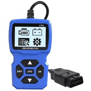 Diagnose van Autostoringen， s voertuiginformatie Autodiagnosetool Codelezer V750 Meertalig Controlesysteem for de motor OBD2-scanner Batterijtester