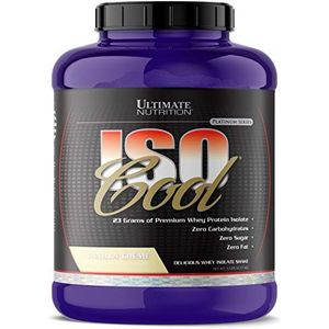 Ultimate Nutrition ISO Cool Whey Isolate Protein Powder - Keto-Friendly - Sugar, Carb and Fat-free - 23 Grams of Protein Per Serving, Vanilla, 5 Pounds