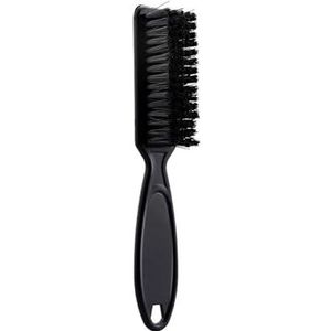 1 stuk retro goud plastic handvat kappers zacht haar reinigingsborstel kapper nek stofdoek gebroken haar verwijderen kam kam kam borstel (maat : zwart)