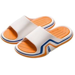 Cloudies slippers voor dames, Coole en comfortabele buiten- en huishoudpantoffels for heren voor dames en heren | House Slides douchesandalen(White,45 EU)