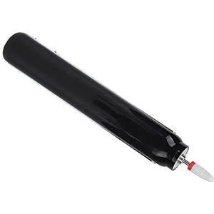 Elektrische Nagelvijl, Veilig Opladen Via USB 3 Snelheden Nagelboor Tijdbesparend 360 Graden Rotatie met Licht voor Pedicure voor Manicure (BLACK)