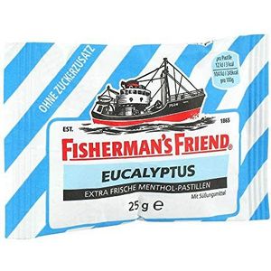 Fishermans Friend Eucalyptus Pastilles zonder suiker, 25 g