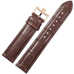 OFWAX 19mm 20mm 21mm 22mm Lederen Horloge Band Vervanging Voor Vacheron Constantin Patrimony VC Zwart Blauw Bruin Koeienhuid Strap, 18mm, Agaat