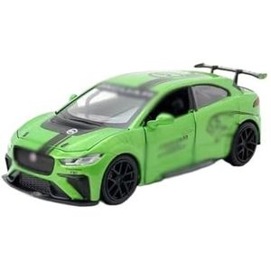 Gegoten lichtmetalen automodel Voor Jaguar 1:32 Racewagen Legering Schaalmodel Diecast Speelgoed Voertuigen Deur Kan Worden Geopend Trek Speelgoed Voor vakantie Cadeau (Color : Green)