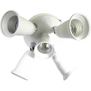 fitting adapter 3/5/9 koppen verstelbare standaard schroef E26 E27 360 splitter lampvoet LED-lamphouderadapter(5 Heads)