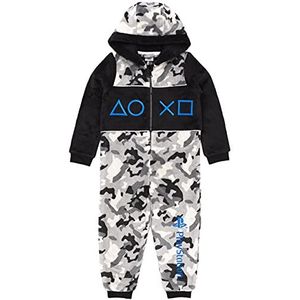 PlayStation onesie jongens pyjama in één camo game kinderen 5-6 jaar