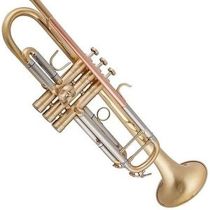 beginners trompet Trompet Bes Basisschool Examenprestatie Muziekinstrument Messing Goud Geborsteld Verergerd
