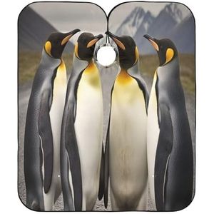 Salon Cape Pinguïns Kapper Cape Verstelbare Haar Snijden Cape Premium Kappers Jurk Voor Kappers Herbruikbare Kapper Accessoires 140x168cm