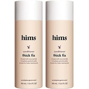hims Thick Fix haarverdikkingsmiddel voor mannen, 2 stuks - haarverliesconditioner met niacinamide - geen parabenen of sulfaten, veganistisch en dierproefvrij - Eucalyptus Grove - 2 x 6,5 fl oz