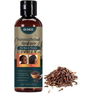 Haarverdikkingshampoo voor mannen - Kruidenshampoo tegen verdunning | 100ml Shampoo voor verdikkende haaruitval Behandelde hergroeishampoo voor droog, normaal, vettig en gekleurd haar Delr
