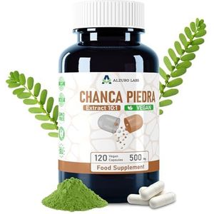Alzuro Labs Chanca Piedra | 5.000 mg equivalent (500 mg 10:1 extract) | 120 veganistische capsules | 4 maanden voorraad | laboratoriumgetest GMP-gecertificeerd voedingssupplement