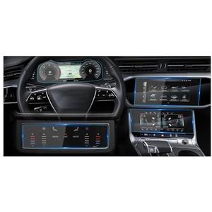 Displaybeschermfolie Voor A6 2020 2021 2022 2023 2025 10.1"" Navigatieschermbeschermer Dashboardbeschermfolie Anti-kras(Navigation+Instrument+Panel+Air Outlet Film)