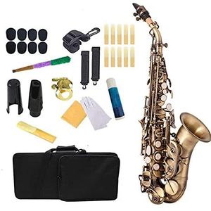 Vintage Stijl BB Saxophone Saxofoon Sax Messing Materiaal Instrument Met Case Handschoenen Reinigingsdoek Borstel Sax Strap Mouthp