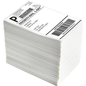 WMMNHY Thermische Verzending Labels 4x6in Verzending Label Papier Rollen For Thermische Printer Compatibel Met Zebra Sticker Printer 500page Lable