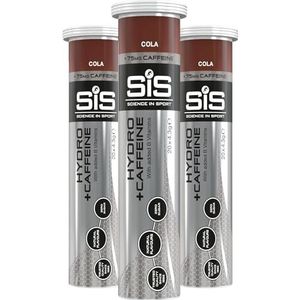 Science in Sport | SiS Go Hydro | Zero Suiker, 7 Calorieën | Effervescent elektrolytentabletten voor verbeterde hydratatie, herstel en prestaties | Triple Pack (3 x 20 tabs) | Cola + 75 mg cafeïne