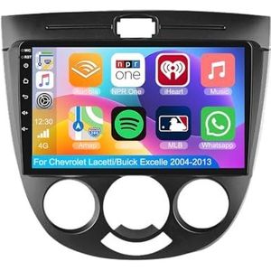 Android 15.0 2 Din Autoradio 9"" Touchscreen Auto Stereo voor Chevrolet Lacetti/Buick Excelle 2004-2013 met Draadloze Carplay Android Auto GPS navigatie AHD Omgekeerd beeld SWC(A,S-1(2G+32G))