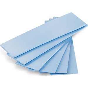 Poppstar 6x Thermische Pads voor M.2 SSD (3 diktes, elks 2 Stuk 0,5 mm / 1,0 mm / 1,5 mm) met Thermische Geleidbaarheid 6 W/mk, Kleur Blauw