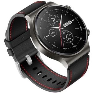 yeziu Lichtgewicht zachte bandjes voor Huawei Watch GT GT2 GT2 PRO horlogeband heren en dames armband 22 mm(Color:Preto)