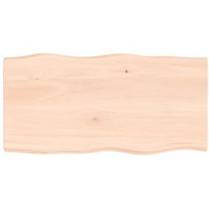 DIGBYS Tafelblad 100x50x(2-4) cm Onbehandeld Massief Hout Live Edge