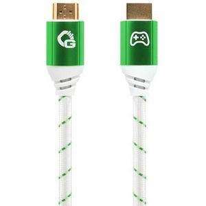 OEHLBACH GAMING New Game Green HDMI 2.1b-kabel, 2 meter, Ultra High Speed gecertificeerd, 8K @60Hz, eARC, ALLM, VRR, DSC, compatibel met PS5, Xbox Series X/S, Nintendo Switch, PC, wit, 1 stuk
