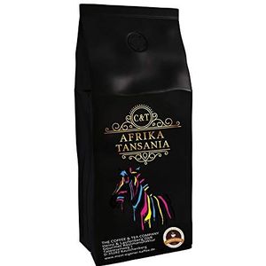 Koffiespecialiteit Uit Afrika - Tanzania, het land van de Kilimanjaro (1000 gram, hele boon) - Landelijke koffie - Topkoffie - Lage zuurgraad - Zacht en vers gebrand