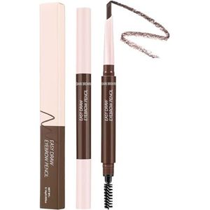 Double-Head Wenkbrauw Pen Met Borstel Wenkbrauw Pen Sneldrogende Wenkbrauw Potlood Contouring Voor Vrouw Potlood Met Borstel Double-head Brow Voor Meisje