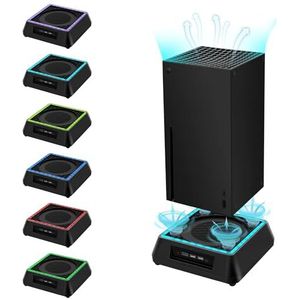 Mcbazel Xbox Series X Cooling Stand with RGB light/Adjustable cooling function/LED Indicator/USB 3.0 /USB 2.0 Ports for xbox series x