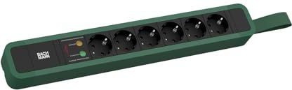 Bachmann - PRIMO 2 - Stekkerdoos - Groentint - 6 x CEE 7/3 - 2 m