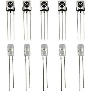 LAOMAO 5 paar infrarood diode LED infrarood diode lichtdiode LED IR emissie en ontvanger IR emissie en ontvanger
