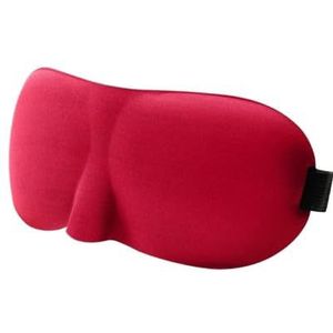 3D-slaapmasker, slaaplicht, blokkerend, driedimensionaal oogmasker, verlicht oogvermoeidheid, ademend dubbellaags reisslaapmasker (rood)