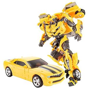 Misvormde Car Robot, Transformers Speelgoed Optimus Prime-speelgoed, Transformeren van speelgoed autospeelgoed transformeerbaar actiefiguur speelgoed voor kindercadeaus-Yellow Bumblebee