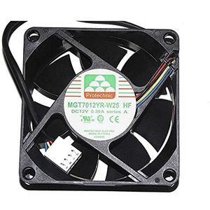 SCYHGLM Verstelbare Speed Cooling Fan voor MGT7012YR-W25 HF 12V 0.39A 4Wire 7CM, Cooling Fan MGT7012YR-W25 70x70x25mm 4Wire