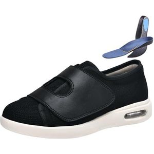 Diabetische Schoenen - Klittenband - Extra Brede Revalidatieschoenen - Zwart