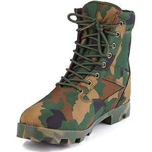 Outdoor camouflage gevechtslaarzen, duurzame comfortabele militaire laarzen voor heren, premium gevechtslaarzen heren, werklaarzen (Color : Camo, Size : 46 EU)