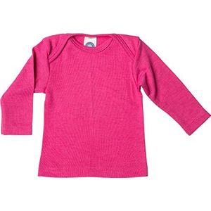 Cosilana babyonderhemd met lange mouwen, 70% wol, 30% zijde, Pep-roze, 74/80 cm