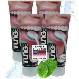 Peak Essentials Tongschraper | Mint Blast - Natuurlijke Tung Gel | Tongreiniger | Geureliminator | Bestrijd slechte adem | Verse munt | BPA-vrij | Made in America (4 stuks)