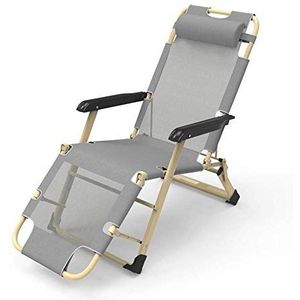 Outdoor terrasstoelen fauteuil ligstoel, Zero Gravity draagbare en duurzame ligstoel, terras tuin lounge stoel nodig (kleur: eenkleur)