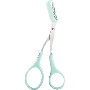 Wenkbrauw Trimmer Schaar Kam Roestvrij Staal Brow Haar Clips Shaping voor Grooming Trimmer Make-up Accesso Wenkbrauw met Kam voor Mannen