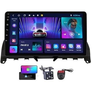 Android 13 Autoradio 9 Duim Touch Display Voor Mercedes Benz C Class 3 W204 2006-2011 Met Draadloze Carplay Android Auto/FM RDS DAB+/BT 5.0/Bediening op het stuur + Camera en DVR(NF-1)