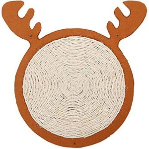PetSupplies Hondenspecifiek Joy Handig Kerstmis Pet Supplies Sisal Krabpalen Plate Claw Pad Retro Muurschilderij Decorative Cat Toy Veilig en comfortabel (Color : Brown)