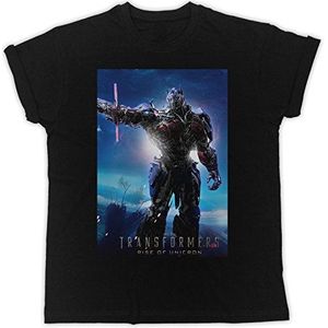 Daffy Transformers Rise of Unicron Blue Poster Grappig Gift Designer Unisex T-shirt, Zwart, XL
