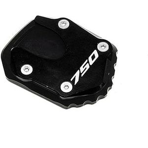 JRink Motorstandaard vergroten ondersteuning extender voor HON-DA Forza 750 FORZA750 Forza750 2020-2022 motorfiets CNC aluminium steunplaat standaard voet pad zijstandaard verlenging (kleur: zwart)
