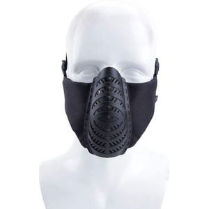 Tactisch Halfmasker, voor Airsoftbescherming Tactisch Gamen Cs-Gamen en Halloween Cosplay(Black)