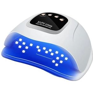 66LED UV-nageldrooglamp, krachtige lamp for manicure, licht for gelnagels en bewegingssensoren, professionele manicure-apparatuur(White-X15)